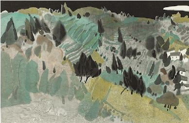 南方的山（版画） 60×90厘米 邵蓓艳